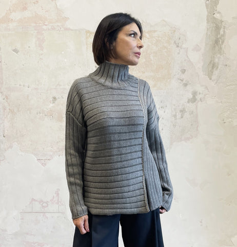 Maglia a coste orizzontali
