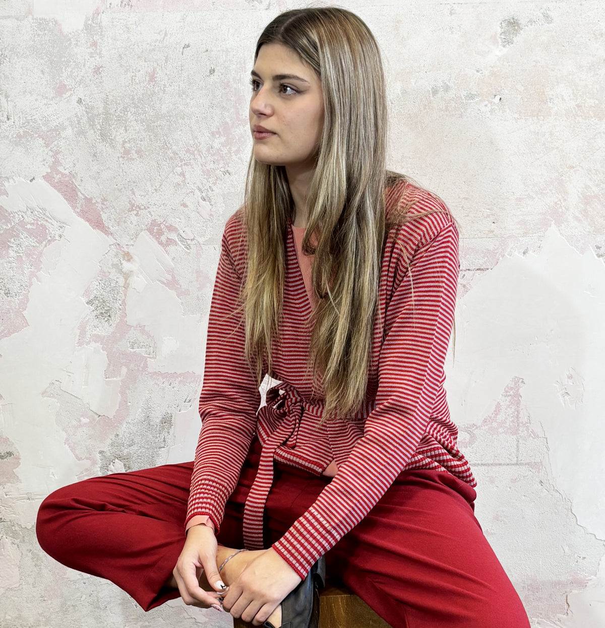 Cardigan a righe art.Sophi