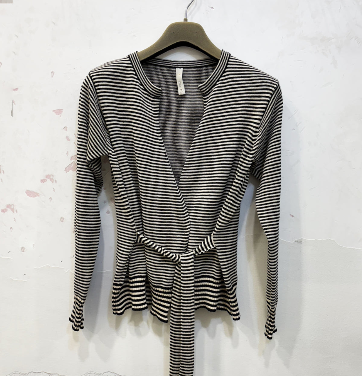 Cardigan con cintura