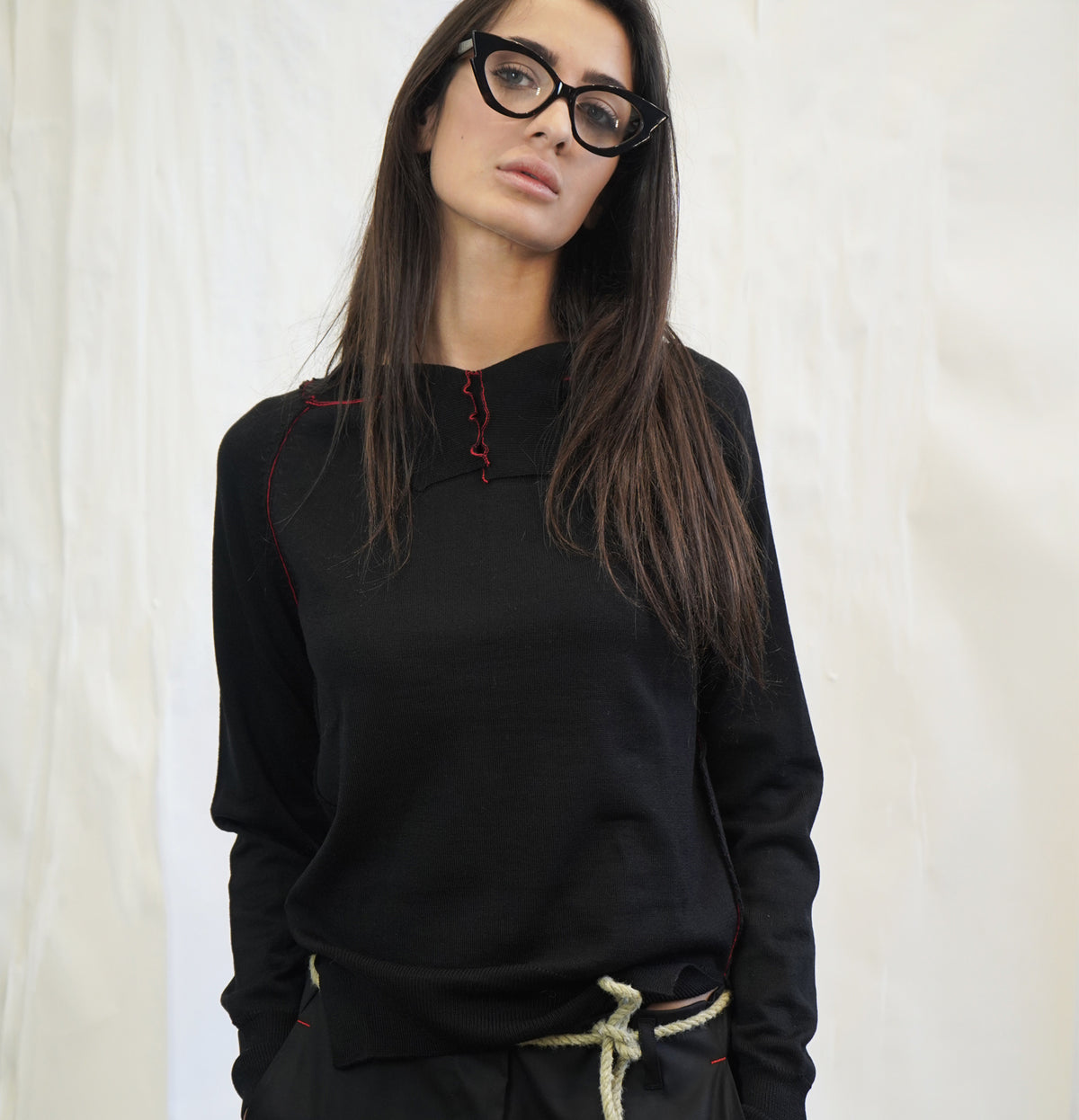 Maglia con impunture esterno