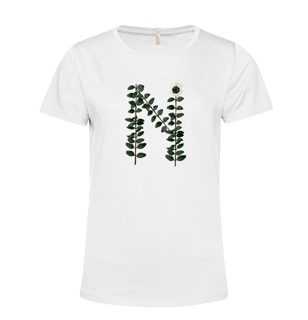T-SHIRT "Lettere Botaniche" Lettera N