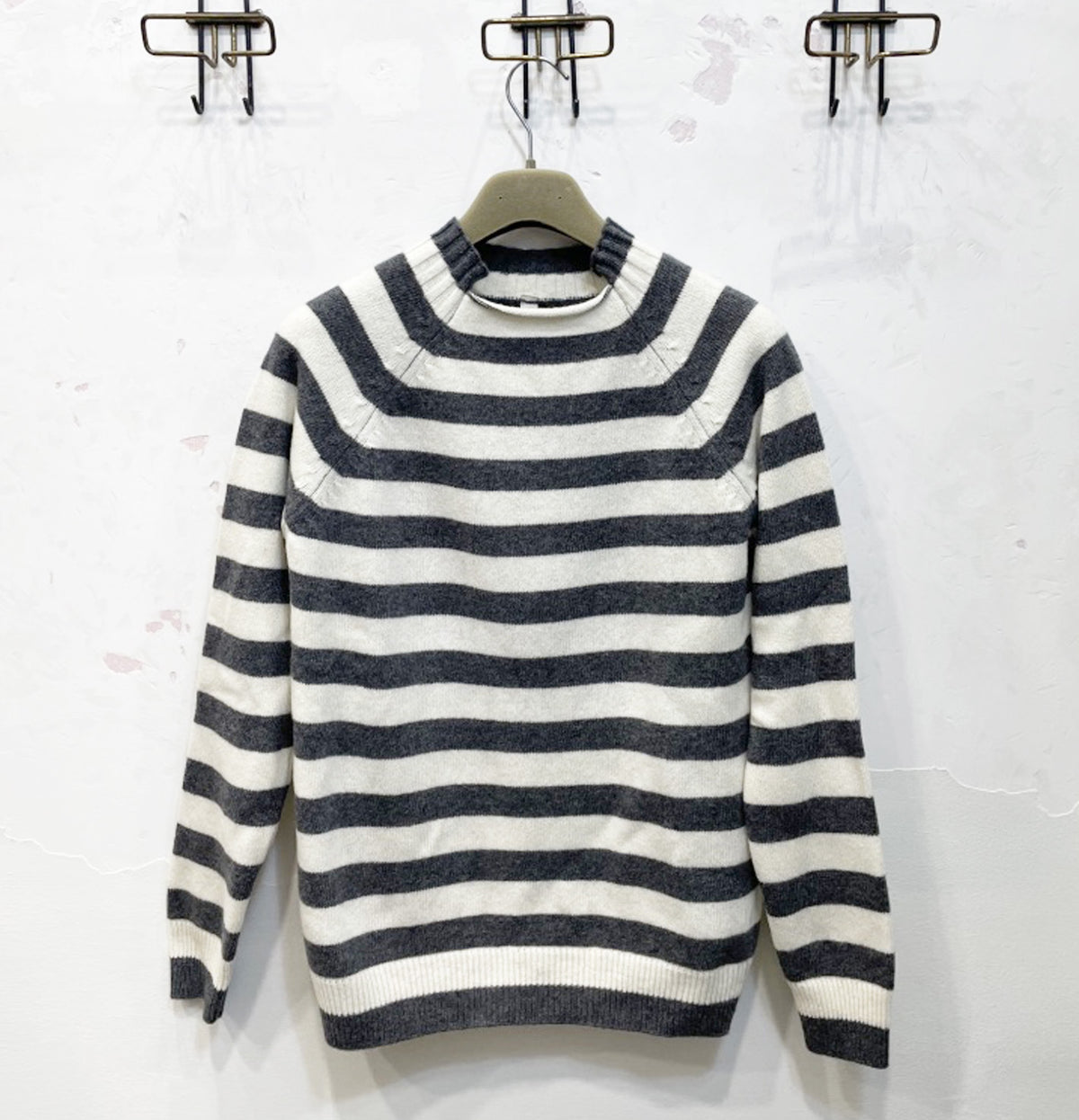 Maglia rigata cardata