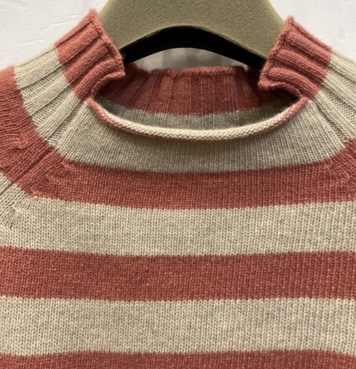 Maglia rigata cardata